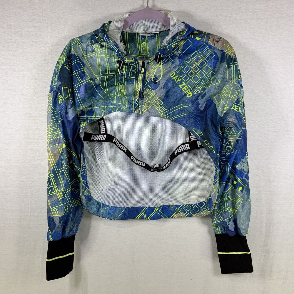 PUMA x‎ CENTRAL SAINT MARTINS Day Zero Crop Running Workout Jacket Womens Medium